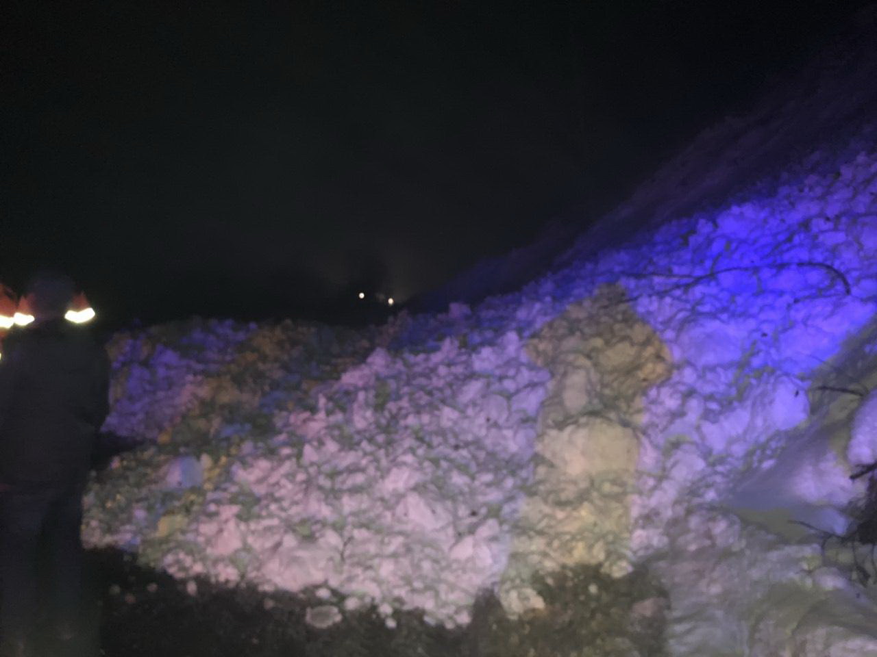 Сход снега на дорогу в Закарпатской области, фото: ГСЧС