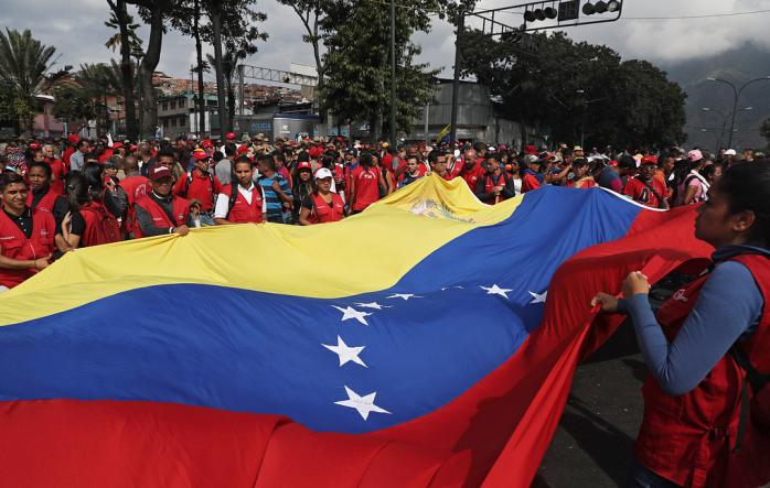 Мітинг прихильників опозиції в Каракасі, фото — EPA