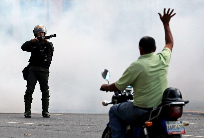 Протесты в Венесуэле. Фото: www.interfax.ru