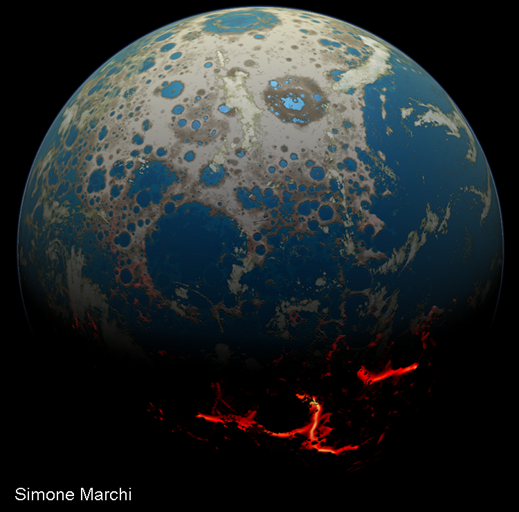 Вид Землі 4 млрд років тому. Фото: naked-science.ru