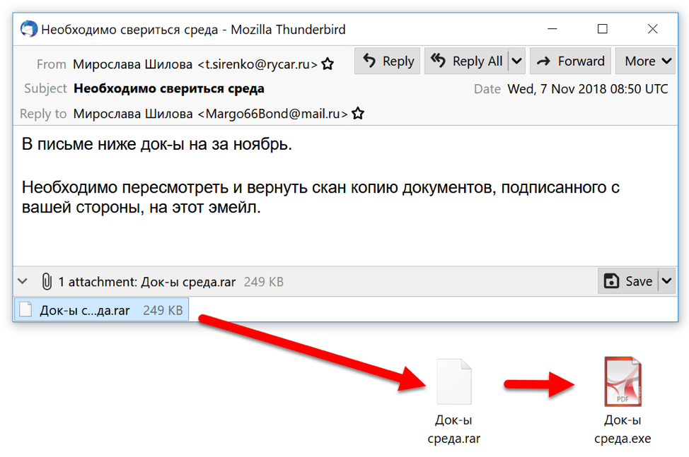 Фішинговий лист. Фото: unit42