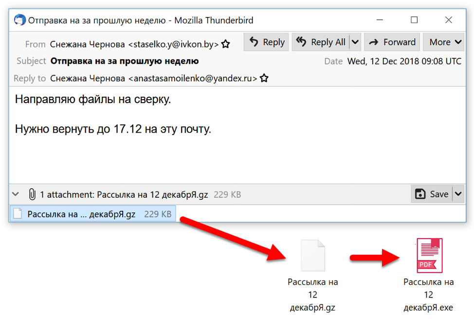 Фішинговий лист. Фото: unit42