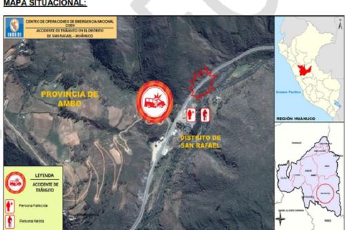 В Перу впав у річку автобус. Фото: Andina