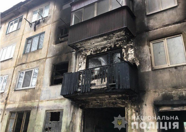 В Донецкой области произошел взрыв в многоэтажном доме. Фото: Нацполиция