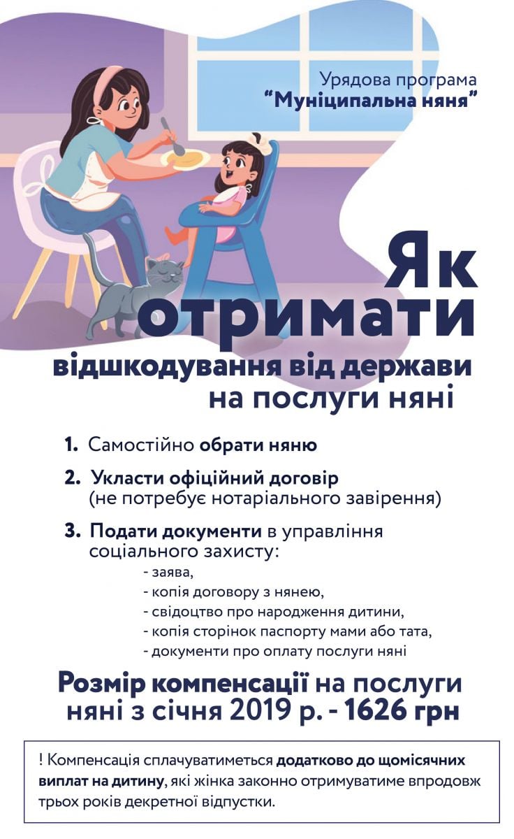 Як отримати додаткову допомогу на оплату послуг няні. Фото: kmu.gov.ua