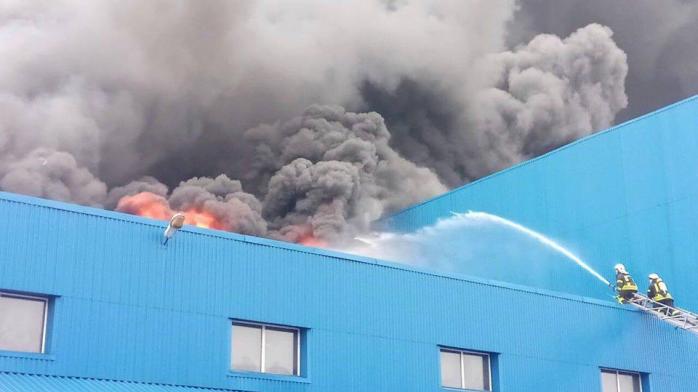 Велика пожежа в Києві, фото — ДСНС