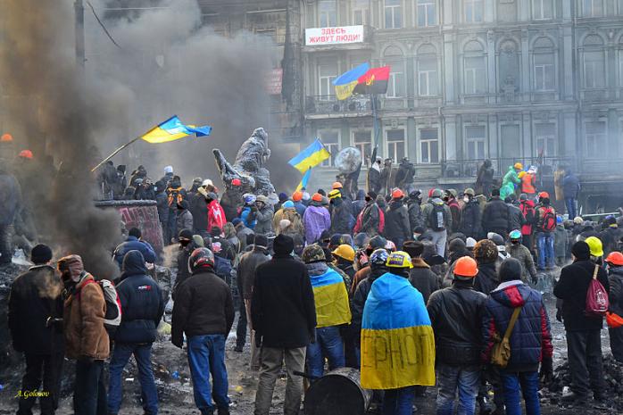 Протести лютого 2014 року у Києві, фото — Вікіпедія