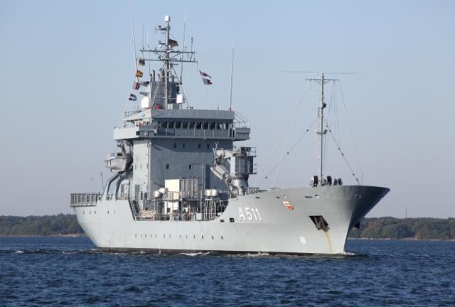 Плавбаза ВМС Німеччини Werra, фото — Міноборони ФРН