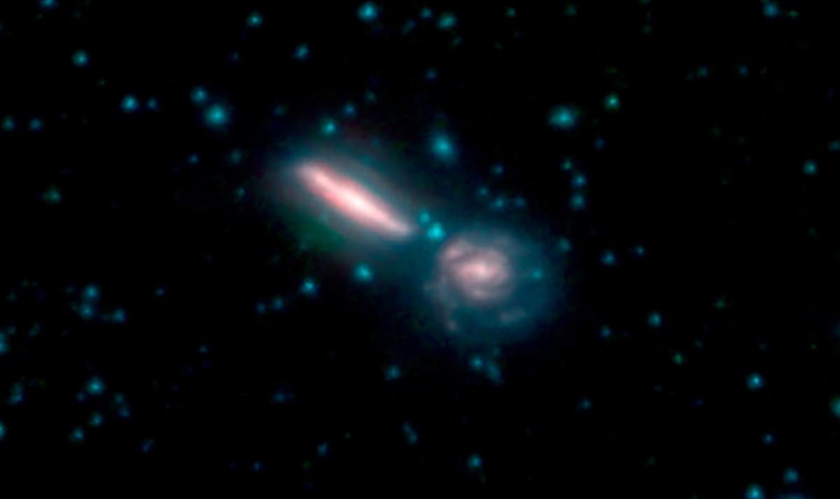 Слияние галактик. Фото: NASA