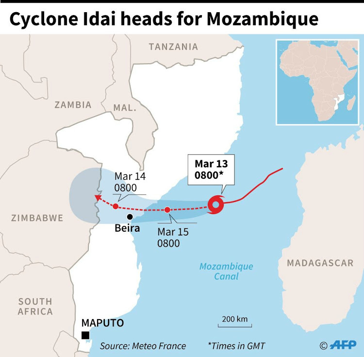 Тропічний циклон «Ідай» у Зімбабве. Фото: AFP