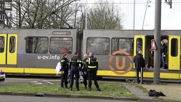 Трамвай, который обстреляли сегодня в Нидерландах. Фото: telegraaf
