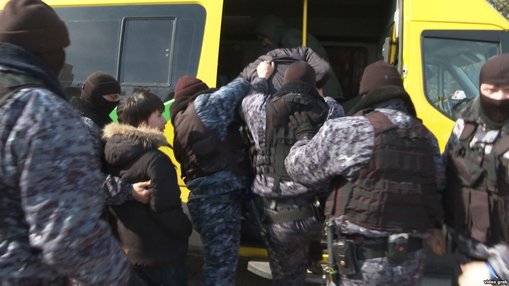 В Астане задержали противников переименования города в Нурсултан. Фото: Радио Азаттык