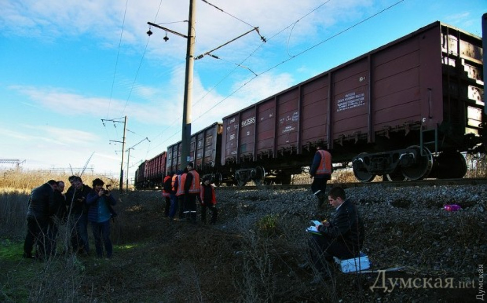 Взрыв на железной дороге в Одессе. Фото: dumskaya.net