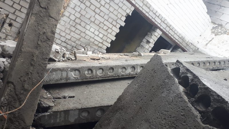 Обвал здания произошел в Киеве