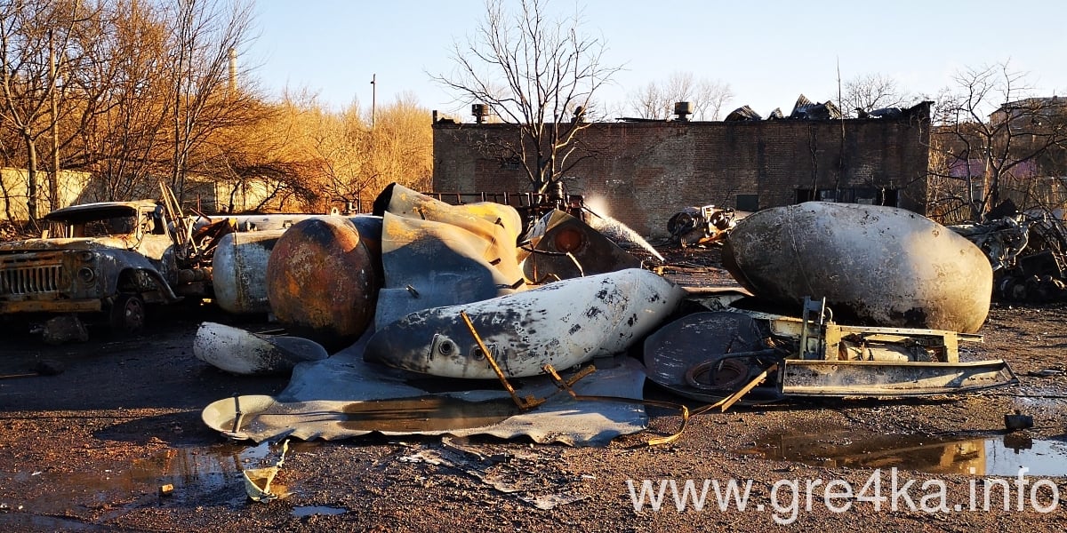 Последствия взрывов в Кропивницком. Фото: Гречка