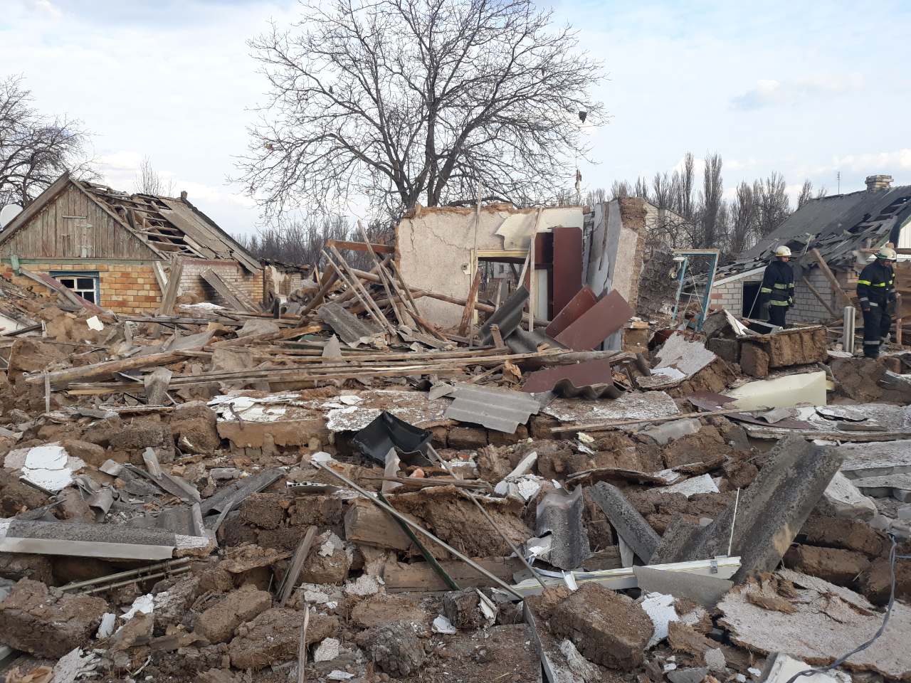 Взрывом разрушило частный дом в Днепропетровской области. Фото: dp.dsns.gov.ua