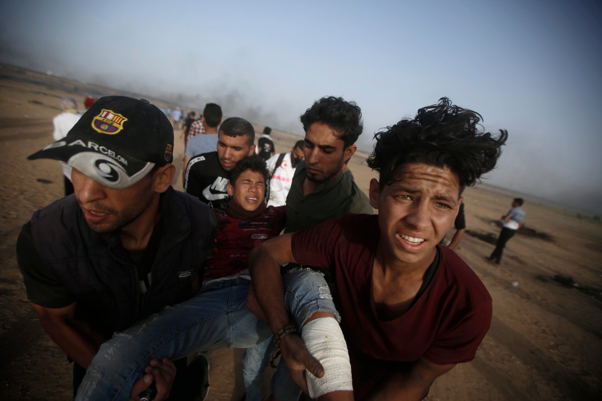 Зіткнення у секторі Газа призвели до жертв. Фото: twitter/ajplus