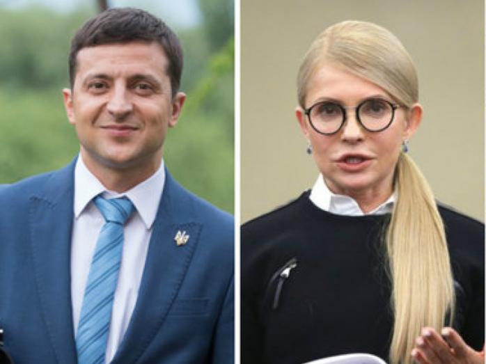 Тимошенко и Зеленский могут объединиться во втором туре. Фото: ГолосUA
