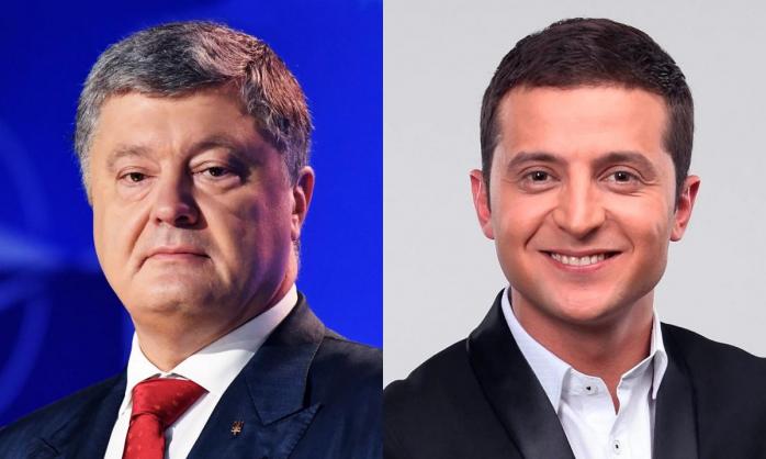 Петр Порошенко и Владимир Зеленский прошли во второй тур президентских выборов, фото: «112 Украина»