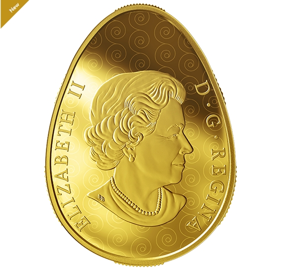 Монету-писанку из золота впервые выпустили в Канаде. Фото: www.mint.ca