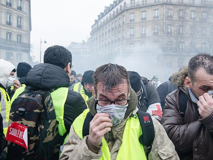 Протесты движения «желтых жилетов» снова привели к столкновениям. Фото: Википедия