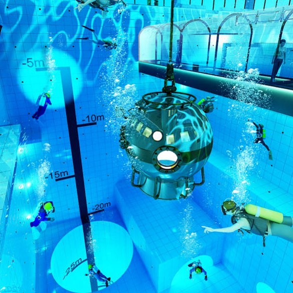 Самый глубокий бассейн в мире откроют в Польше. Фото: instagram.com/globetrotter.lu/