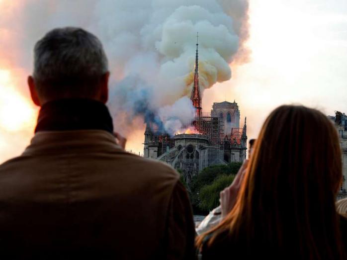 Пожежа в Соборі Паризької Богоматері. Фото: SFGate
