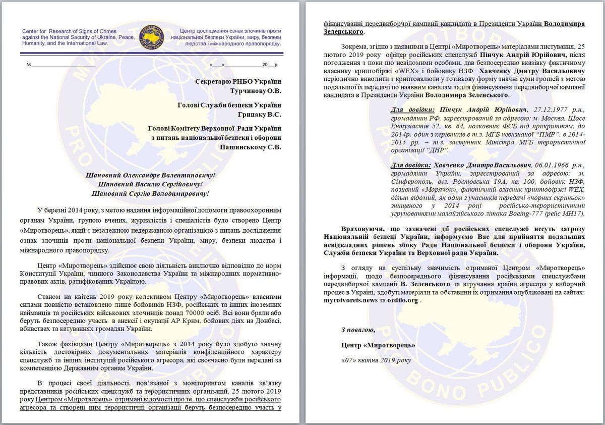 Документ: Українські Новини