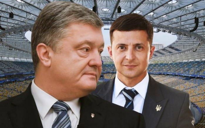 Дебати на “Олімпійському”: Порошенко і Зеленський уклали угоду. Фото: 24 канал