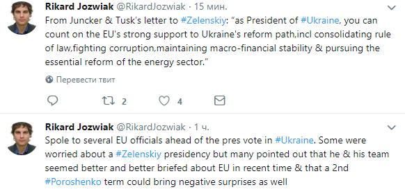 Євросоюз зацікавлений у підтримці нового президента. Фото: Twitter