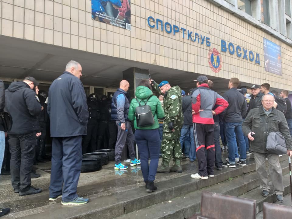 У Києві знову напали на спортклуб «Восход»: поліція провела затримання. Фото: Facebook