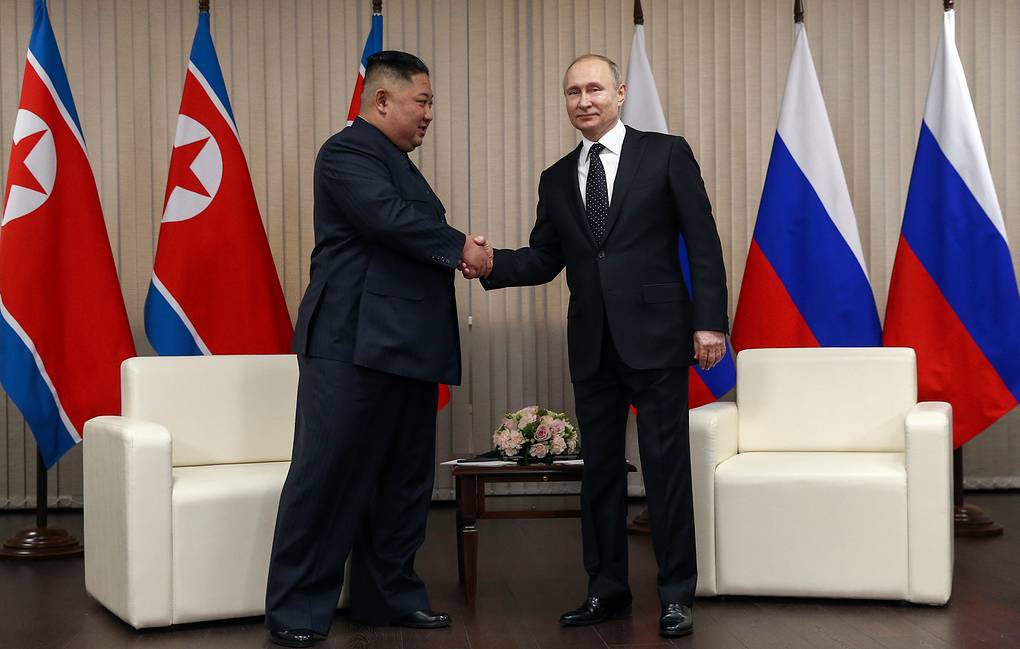 Путин начал переговоры с Ким Чен Ыном, фото — ТАСС