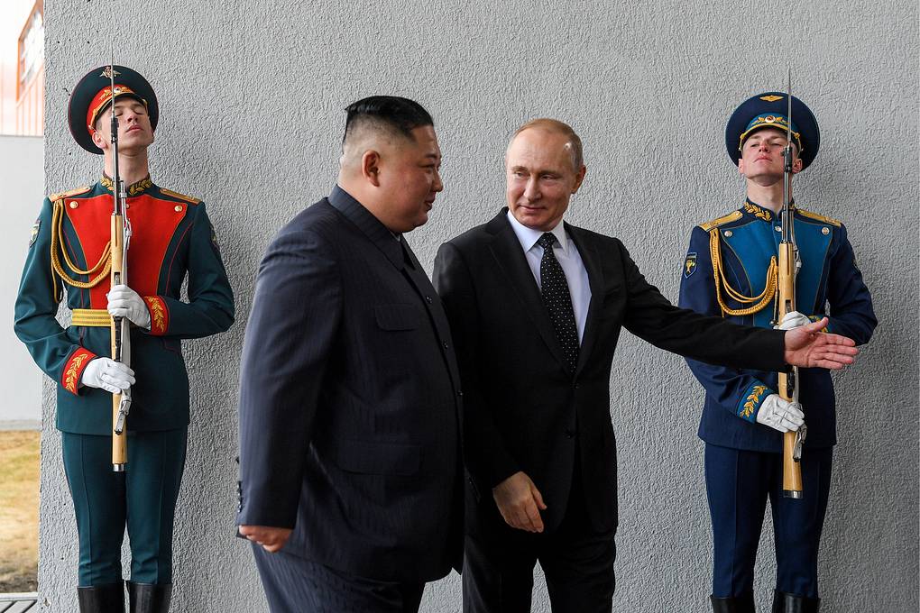 Путин начал переговоры с Ким Чен Ыном, фото — ТАСС
