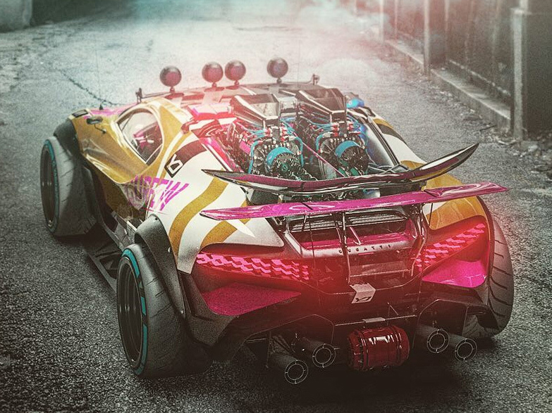Bugatti Divo разработали британские специалисты. Фото: YasidDESIGN в Instagram