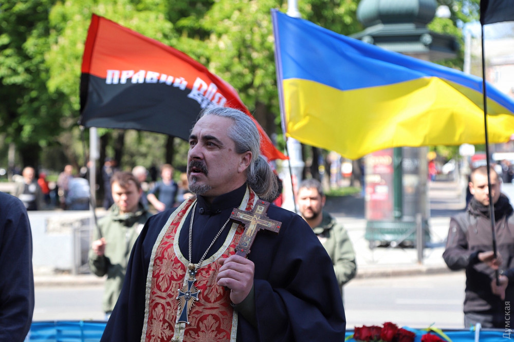 Акція з нагоди подій 2 травня 2014 року в Одесі, фото: «Думская»