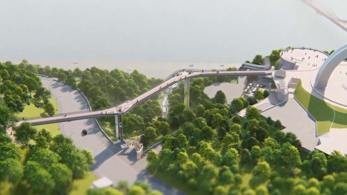 «Міст Кличка»: оприлюднили відео найскладнішого етапу робіт, який тривав три доби, фото — скріншот з YouTube