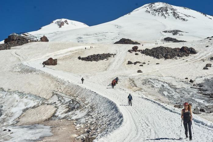 Восхождение на гору Эльбрус, фото: BBC