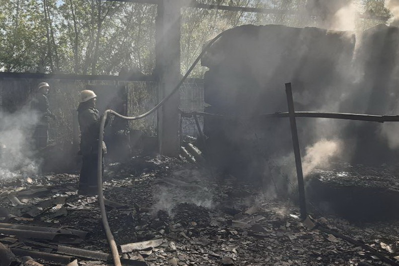 Наслідки пожежі в Харкові, фото: ДСНС