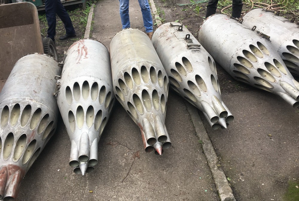 У киевлянина нашли авиационные ракеты. Фото: СБУ