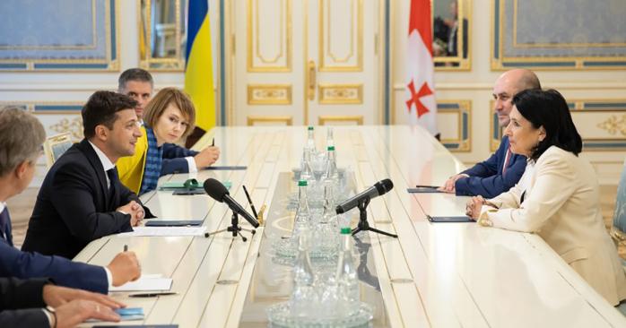 Зеленский провел встречу с главой Грузии Саломе Зурабишвили. Фото: president.gov.ua