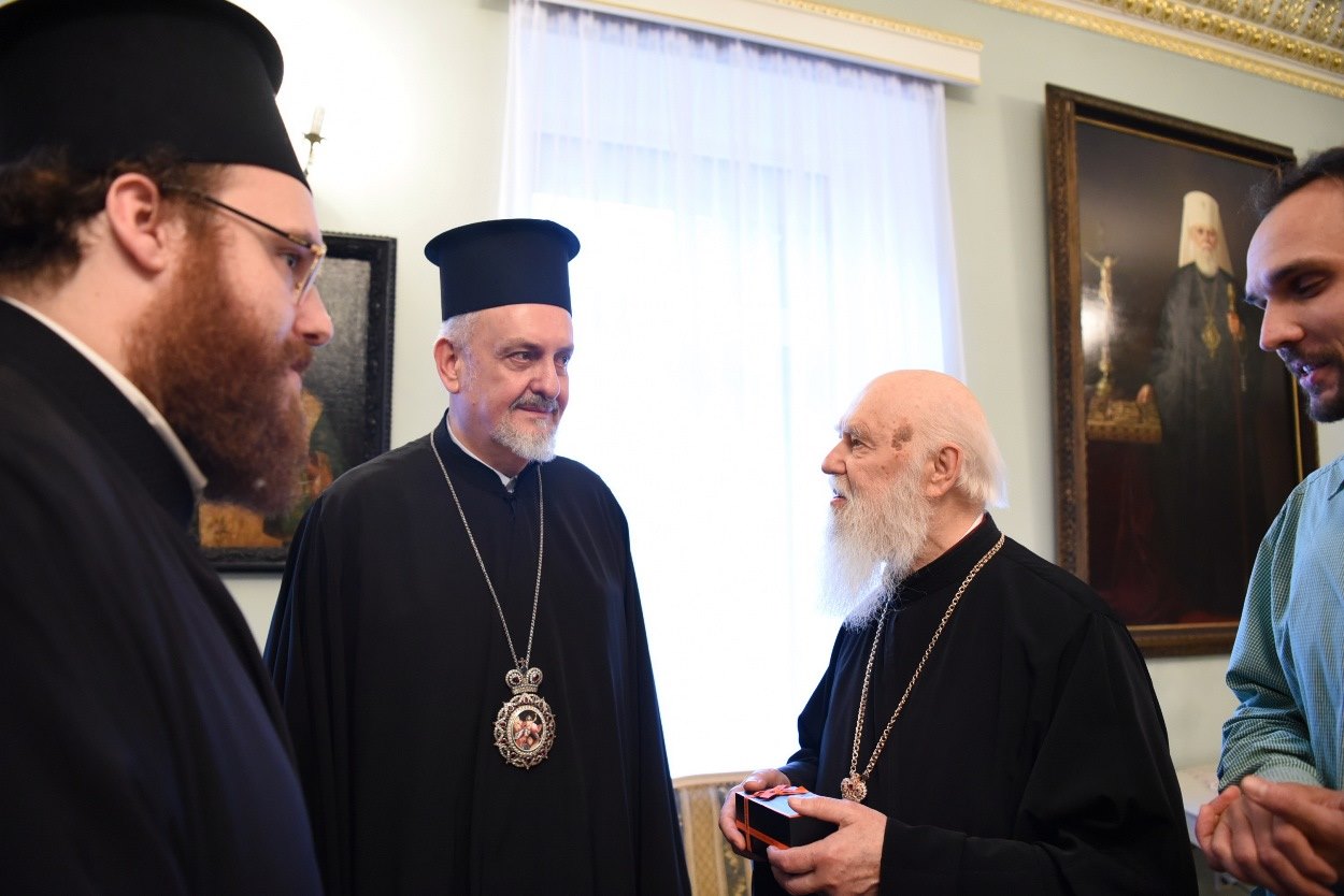 Встреча патриарха Филарета с представителями Вселенского патриархата, фото: патриарх Филарет