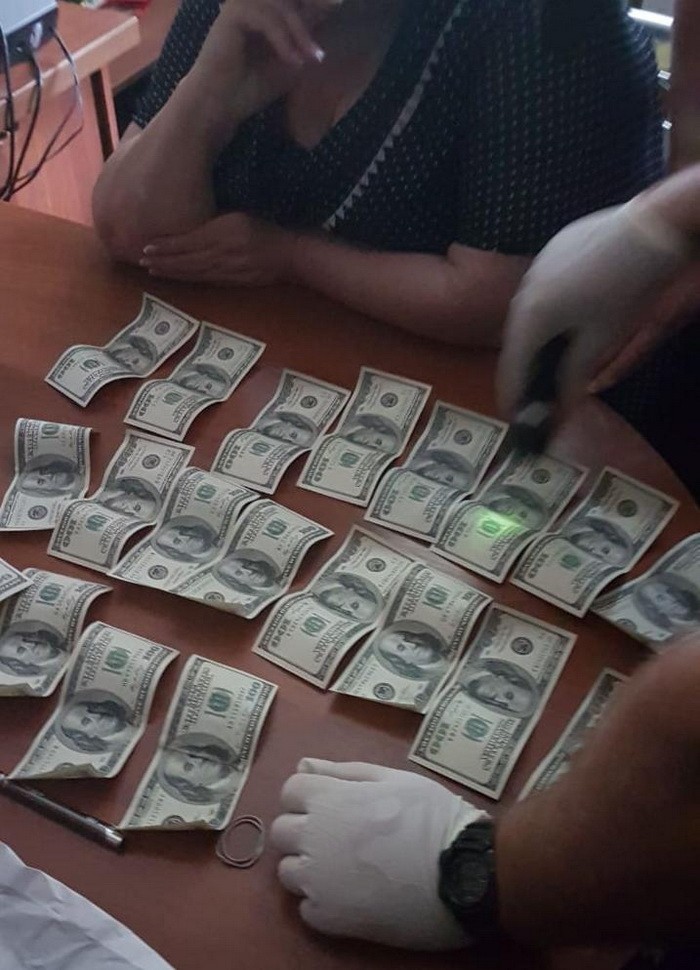 На взятке в 10 тыс. долл. за аренду земли поймали голову сельсовета в Одесской области. Фото: СБУ