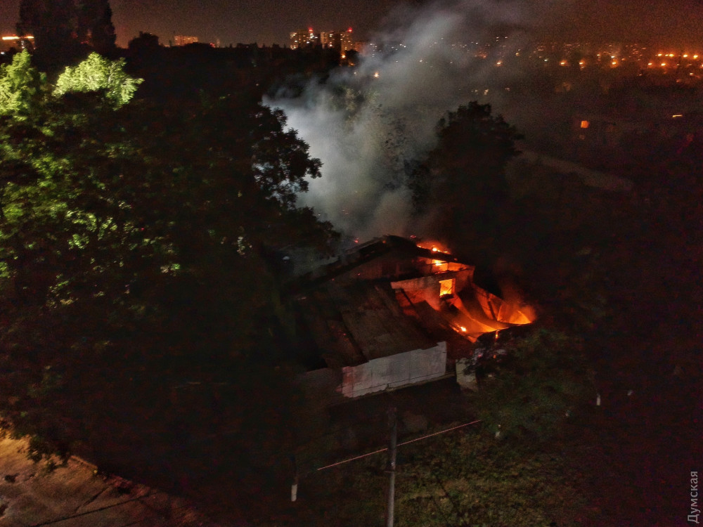 Пожар в психбольнице Одессы. Фото: Думская