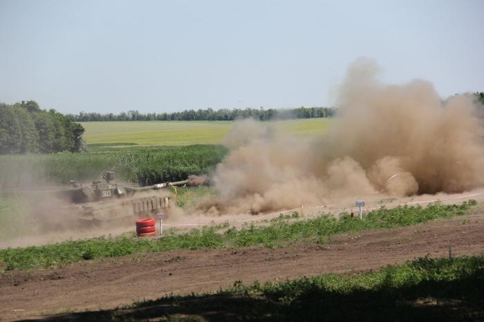 Під час змагань танкових екіпажів на Донеччині, фото: прес-служба ООС