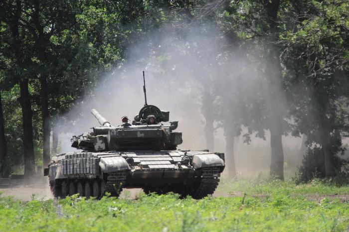 Під час змагань танкових екіпажів на Донеччині, фото: прес-служба ООС