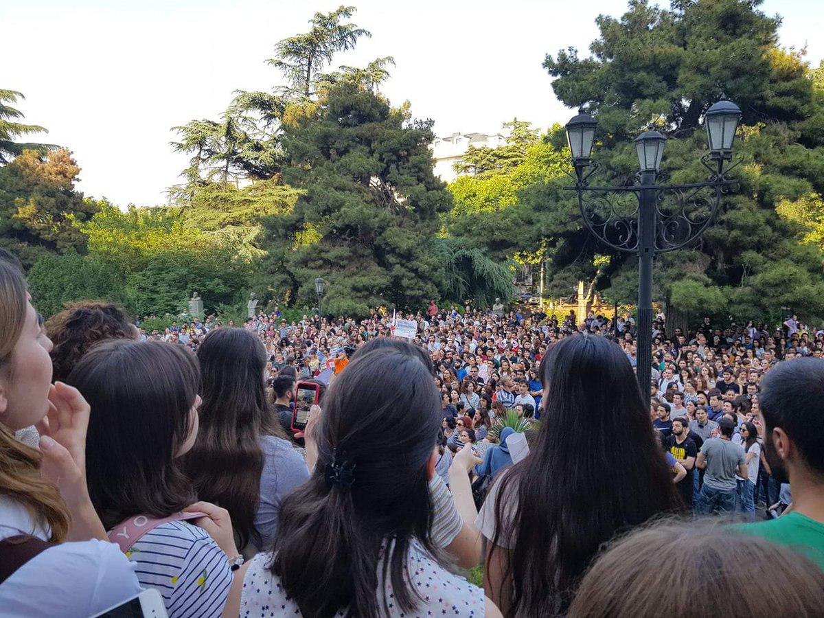 Протесты в Грузии. Фото: Николай Левшиц