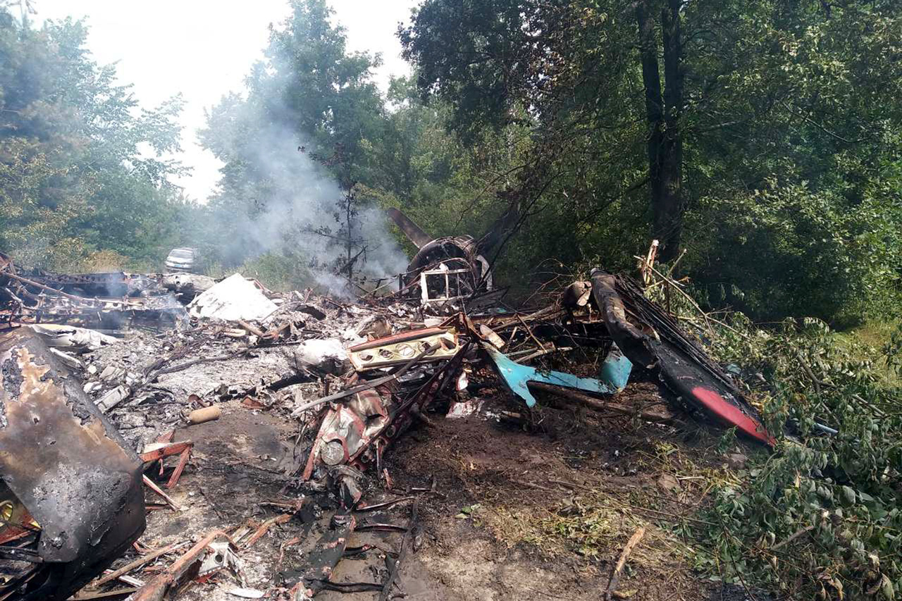 На Полтавщине сгорел самолет АН-2, фото: «Полтавщина» 