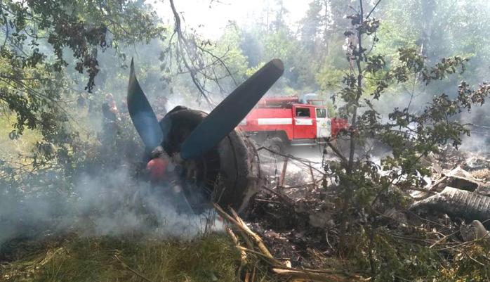 На Полтавщине сгорел самолет АН-2, фото: ГСЧС