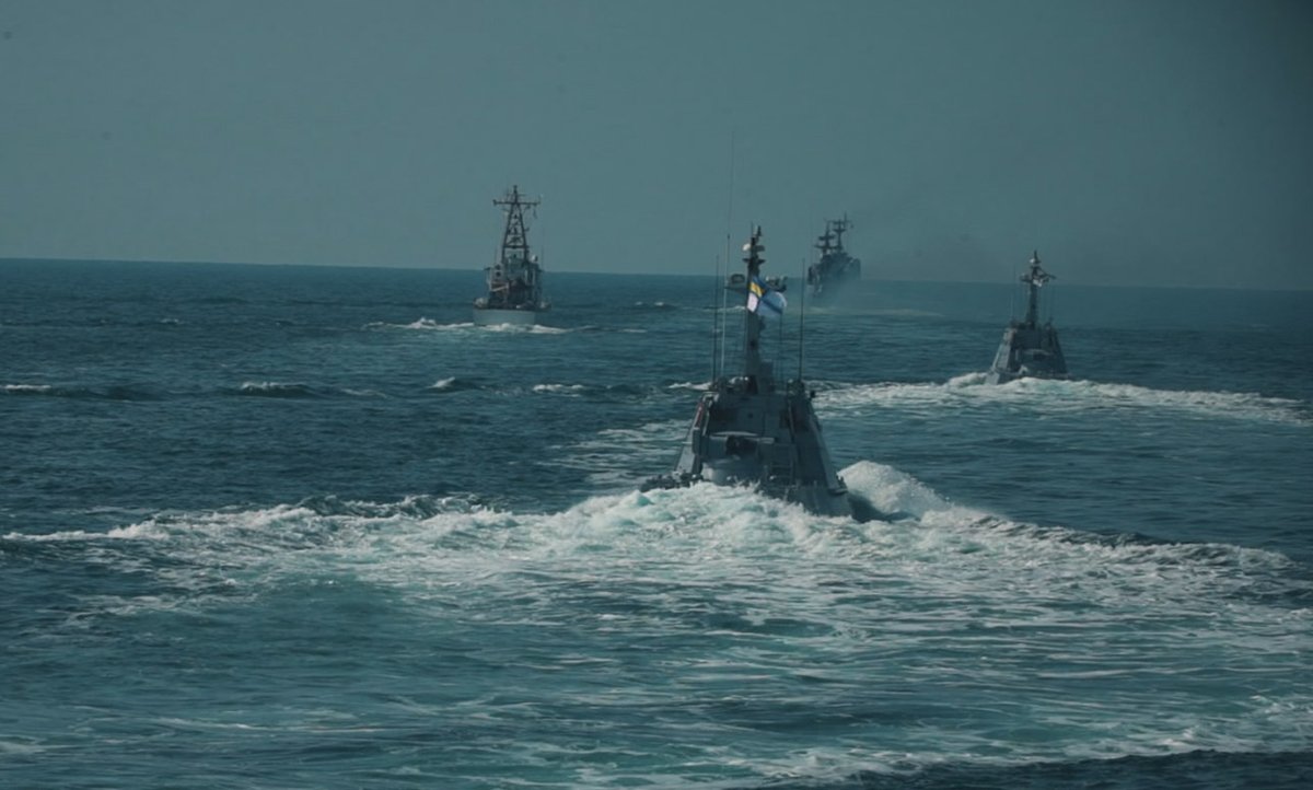 Украинские корабли на учениях Sea Breeze, фото — ГПС