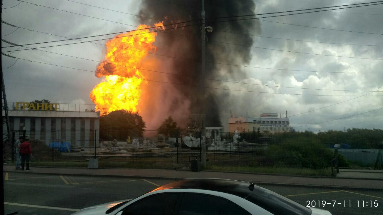 Пожар в России: под Москвой горит ТЭЦ, работающей на газе, фото — Телеграм МН